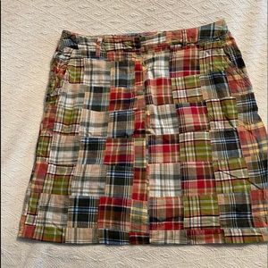 BMoss plaid skirt
